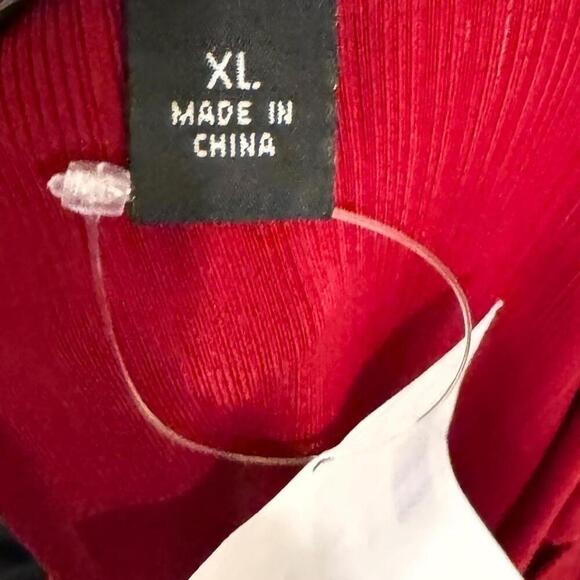 BCX DRESS Womens Red Tie Adjustable Ruching Center Front Short Dress Juniors XL - Picture 4 of 7